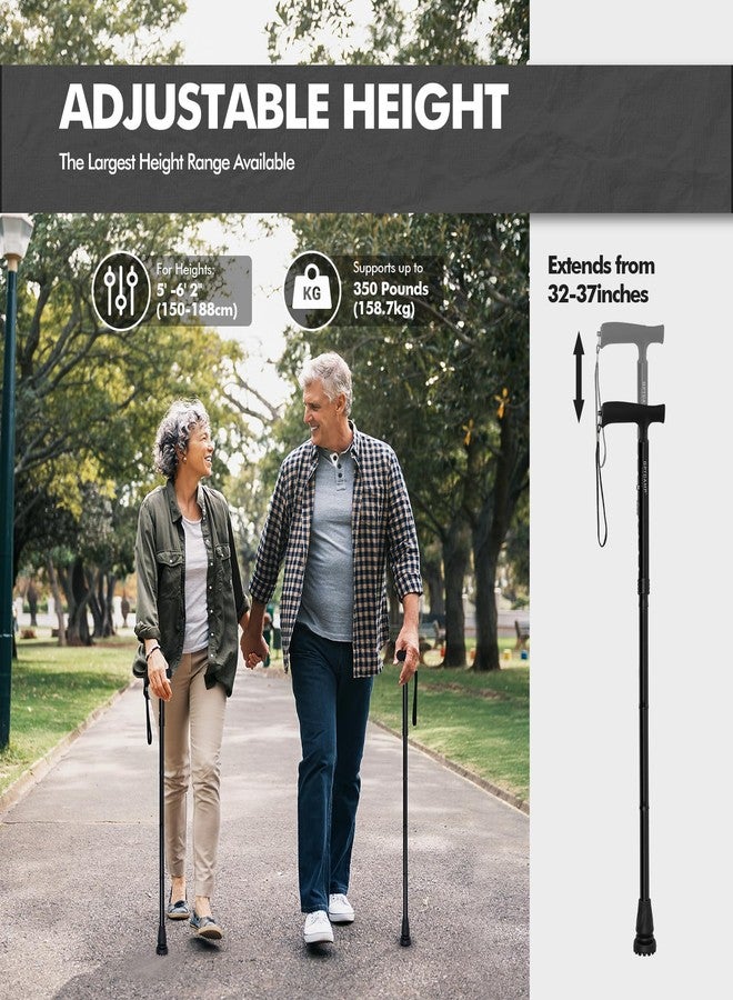 GPTCAMP G2 Walking Stick, Fold-up Walking Cane for Women and Men with Wrist Strap, Portable, Foldable, Collapsible, Lightweight and Sturdy with Comfortable T Handle - Image 4
